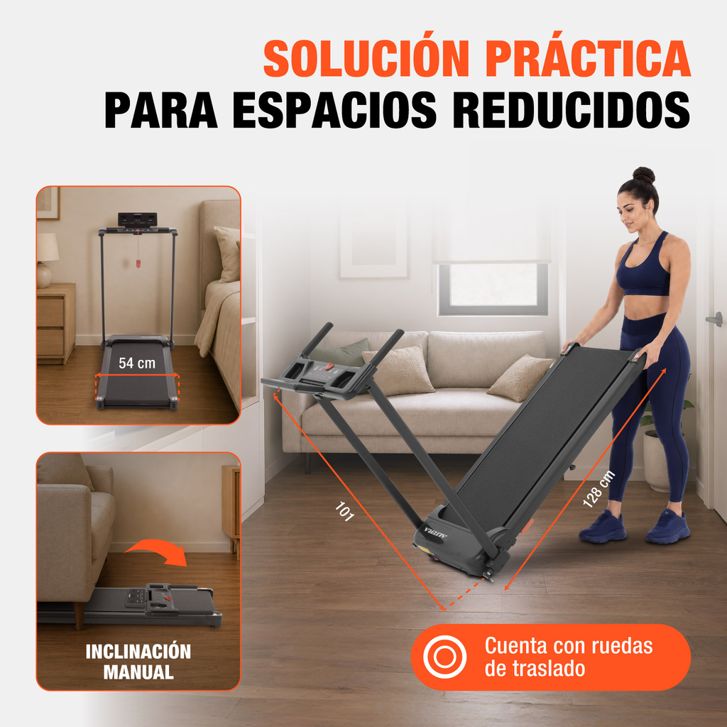 Caminadora Electrica Altera Bluetooth App 10 Km Inclinacion