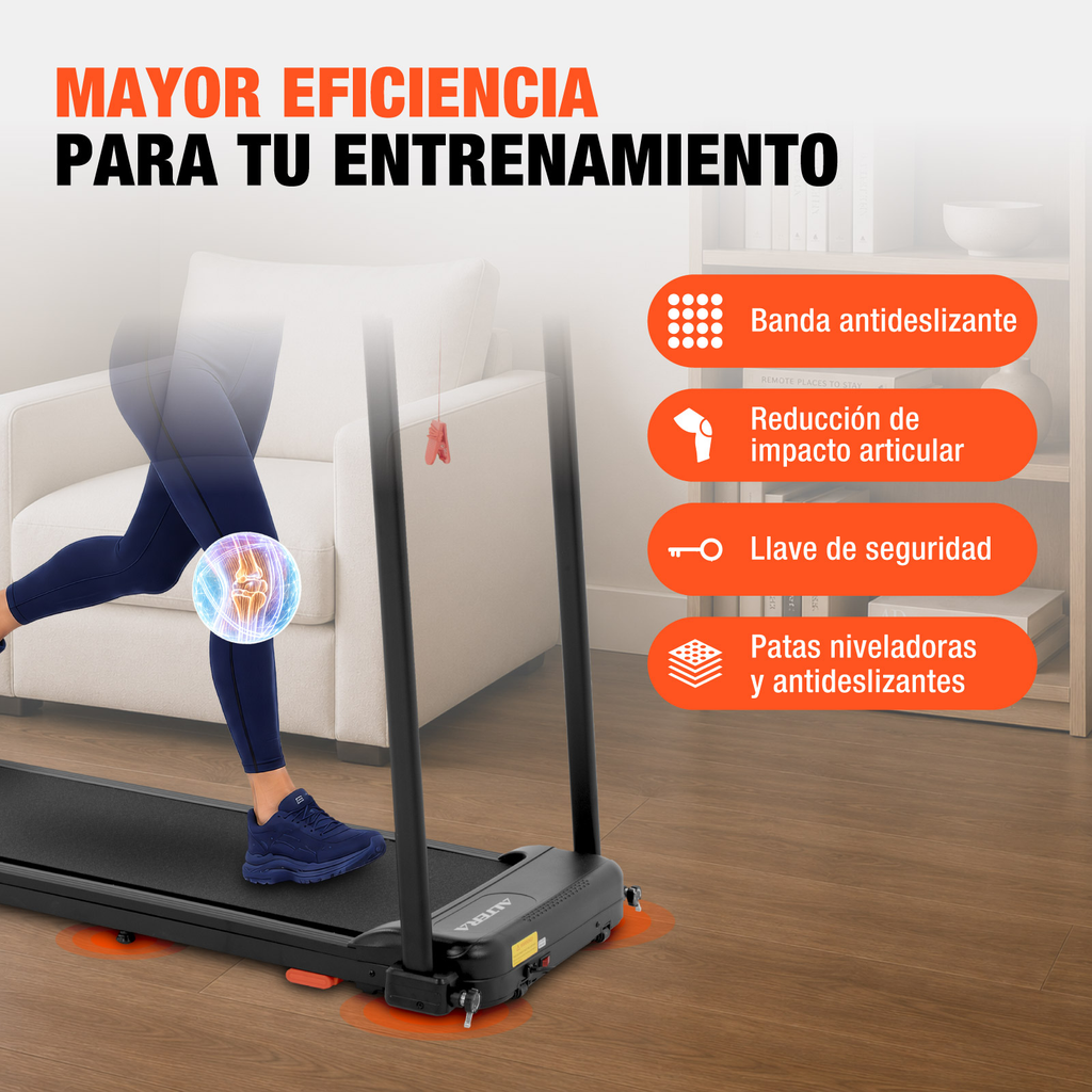 Caminadora Electrica Altera Bluetooth App 10 Km Inclinacion