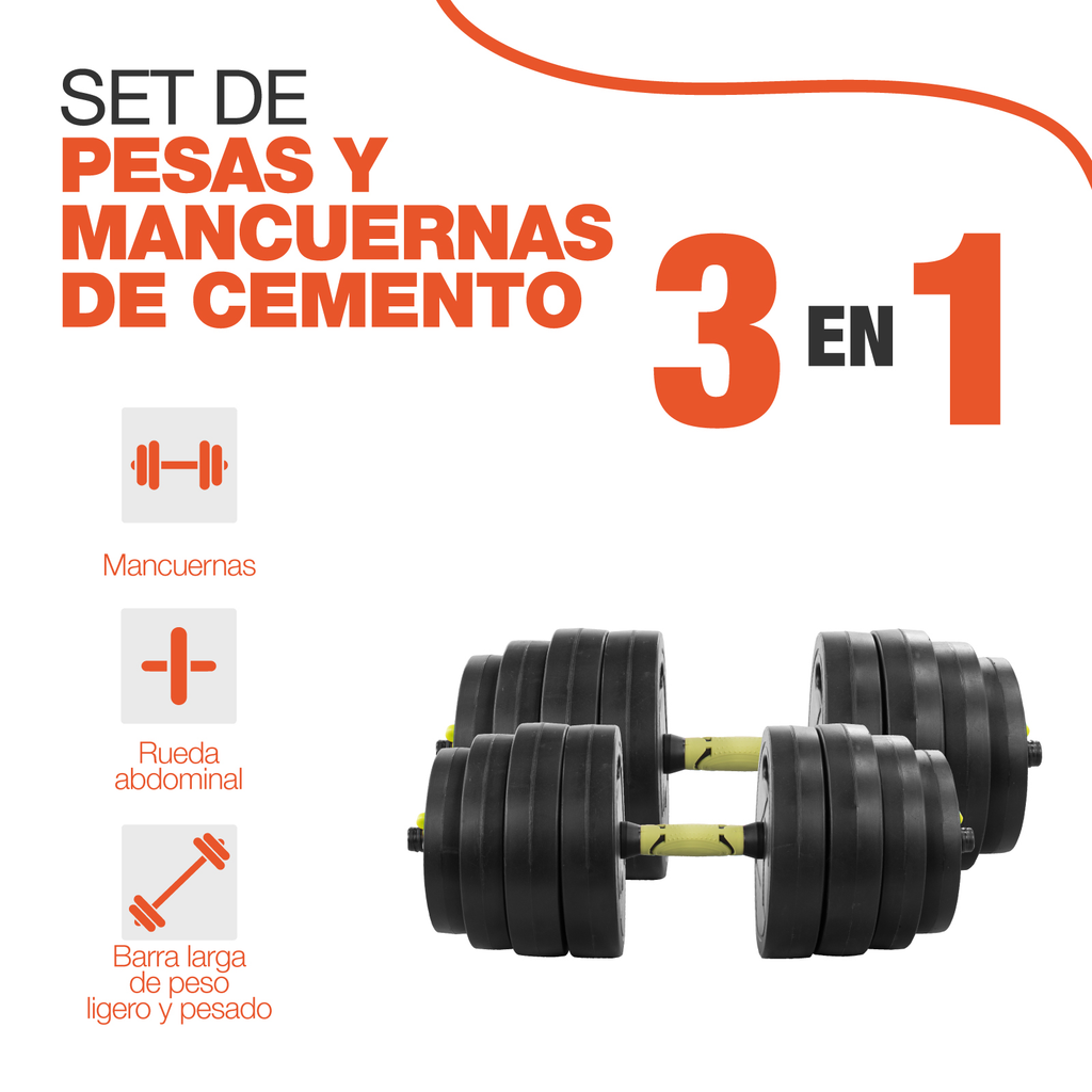 Set De Mancuernas Para Ejercicio 40 Kg Altera Ajustables Gym
