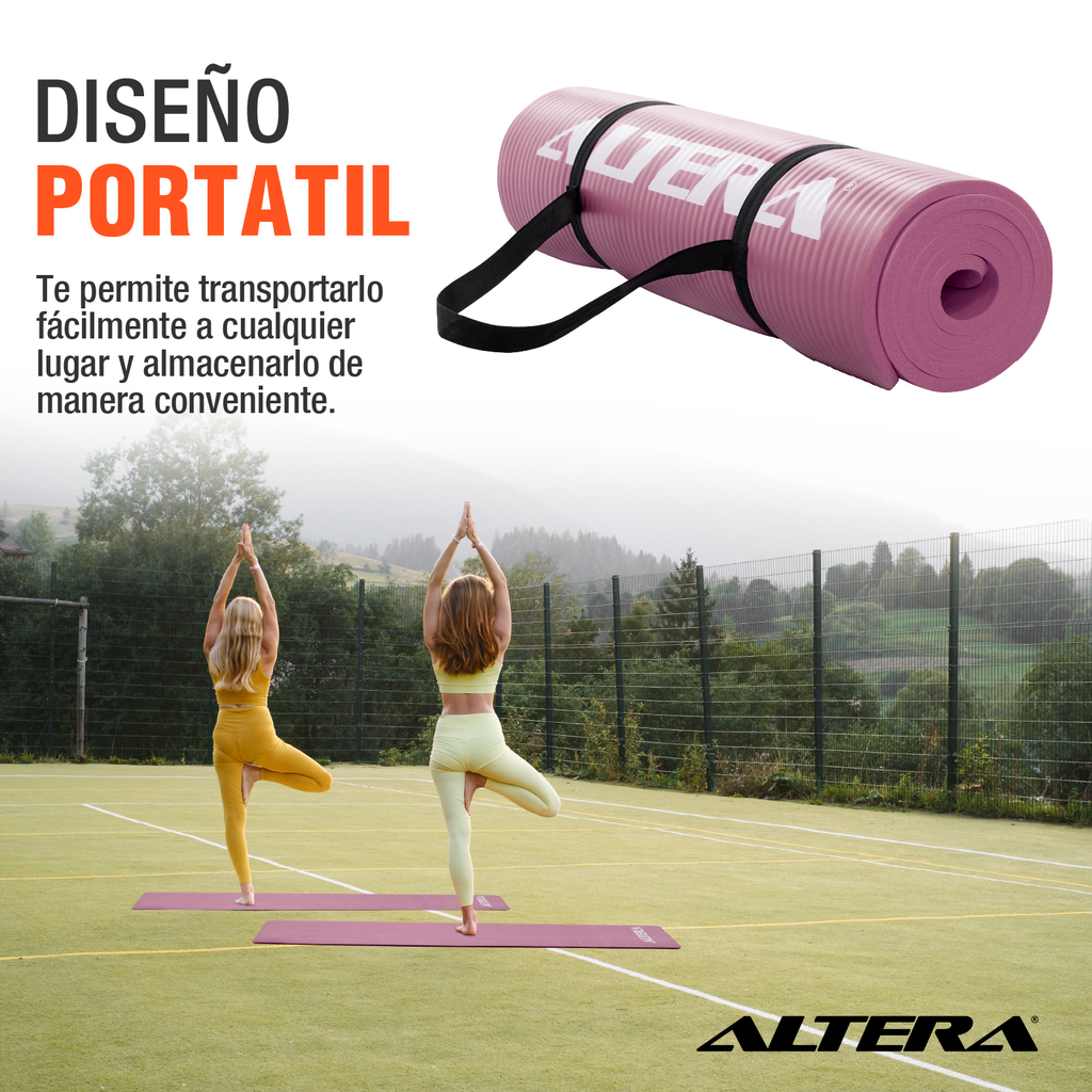 Tapete Ejercicio Altera Yoga Mat 10mm Grueso Pilates