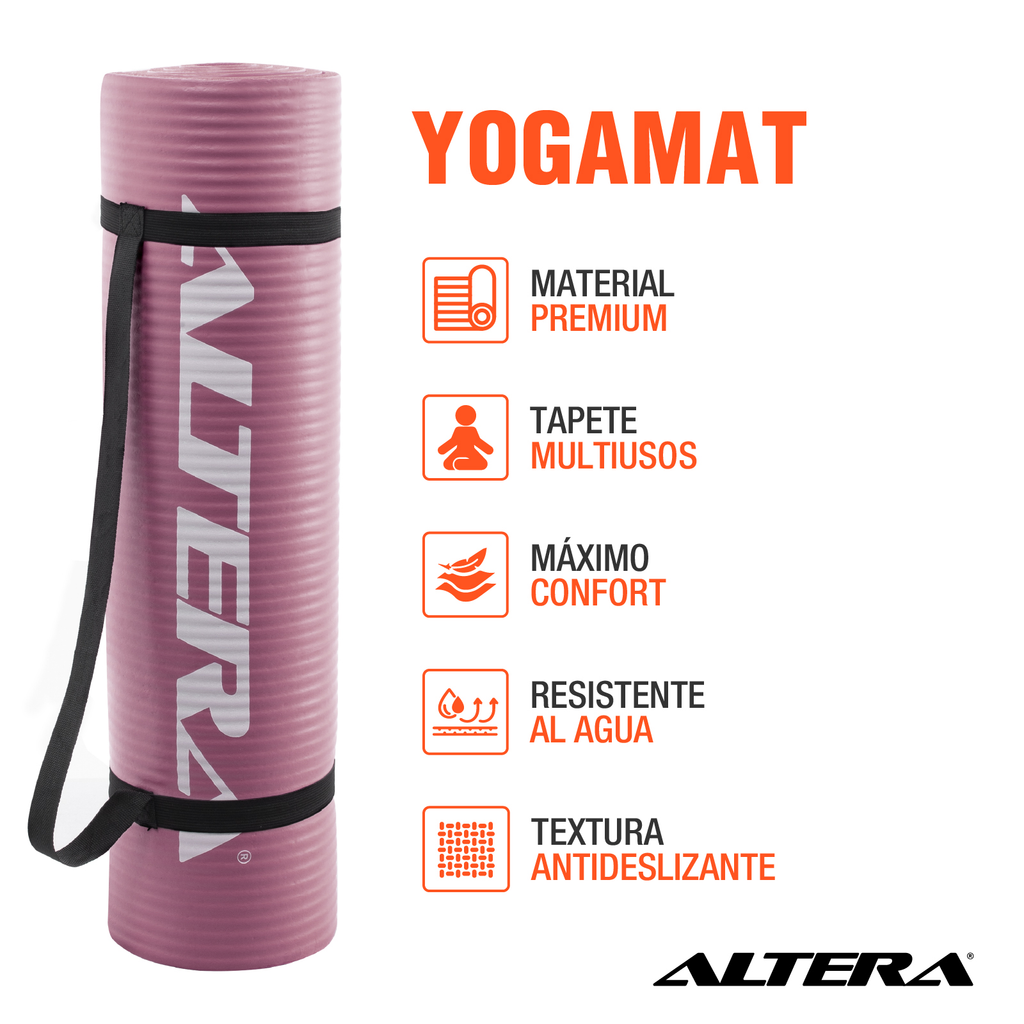Tapete Ejercicio Altera Yoga Mat 10mm Grueso Pilates