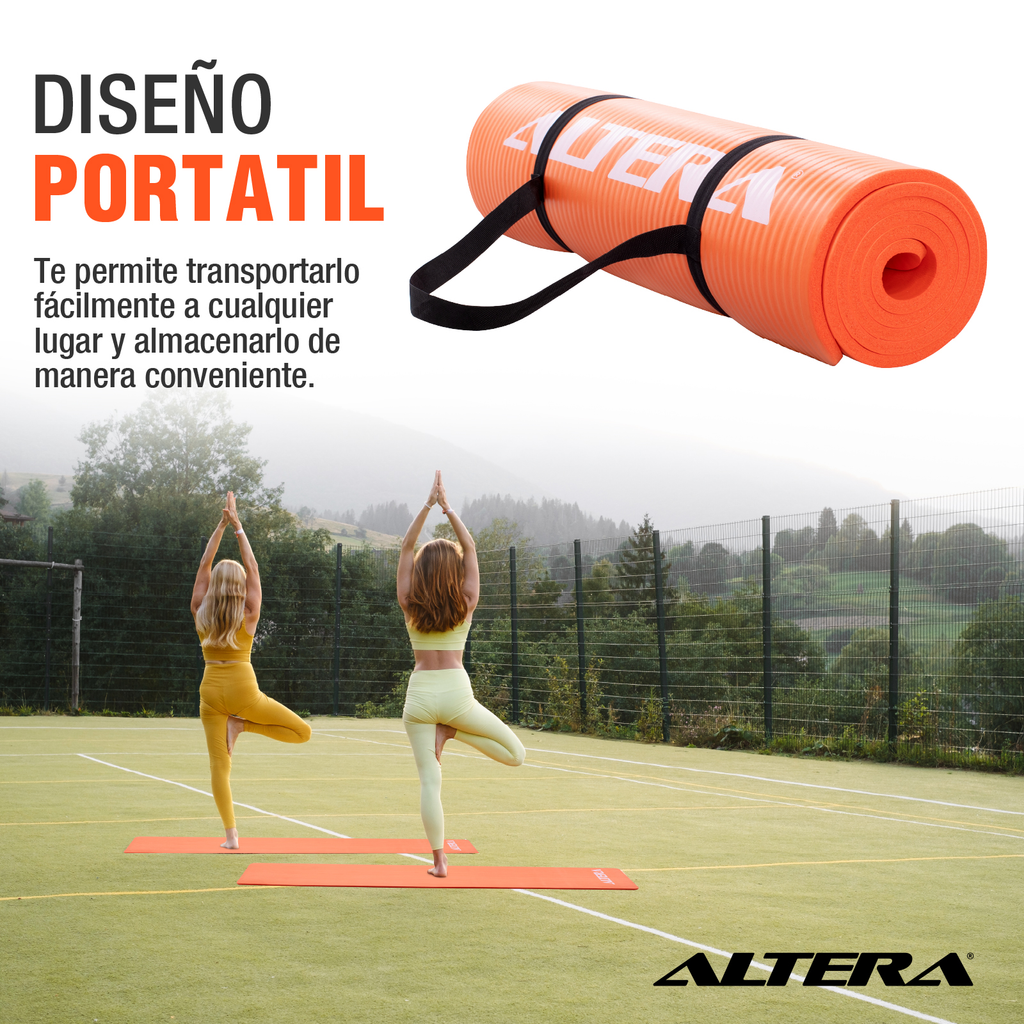 Tapete Ejercicio Altera Yoga Mat 10mm Grueso Pilates