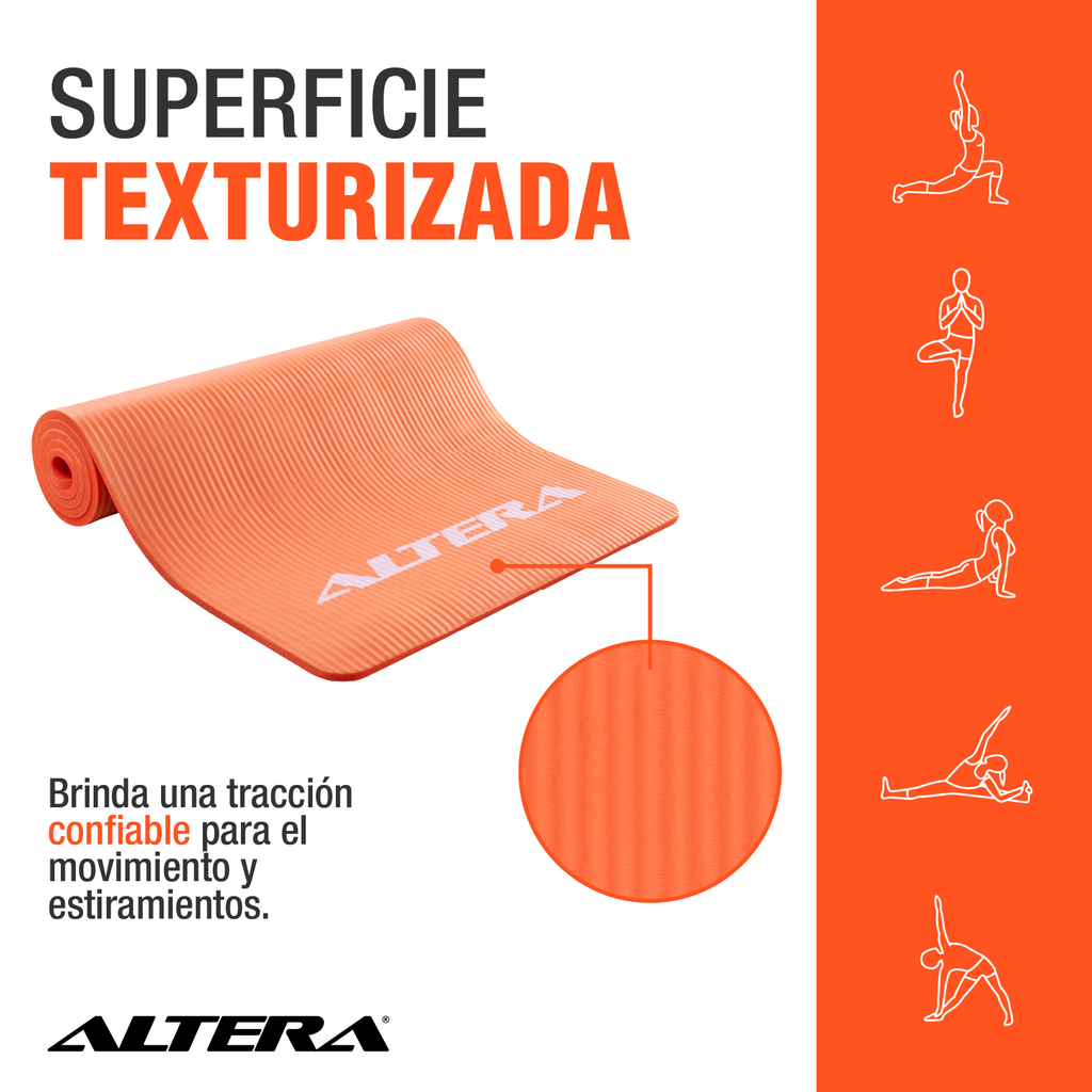Tapete Ejercicio Altera Yoga Mat 10mm Grueso Pilates