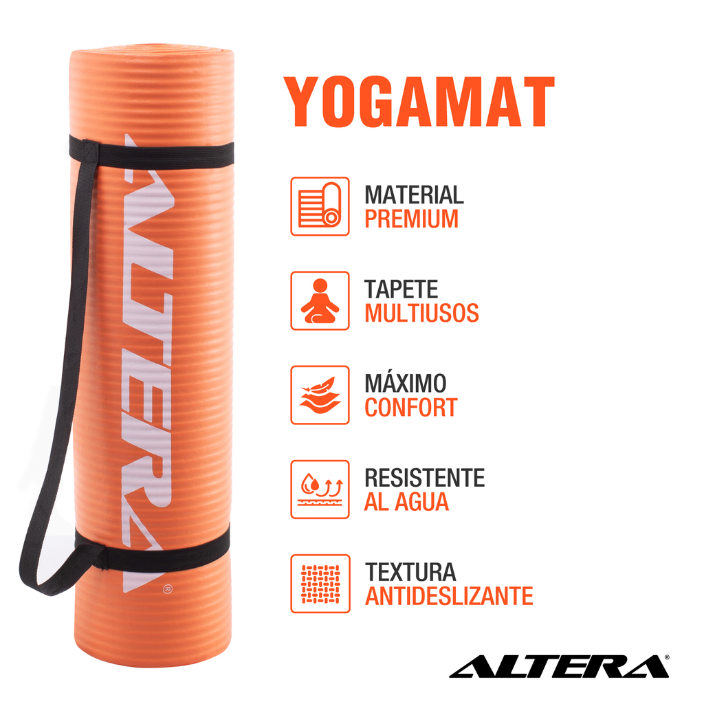 Tapete Ejercicio Altera Yoga Mat 10mm Grueso Pilates