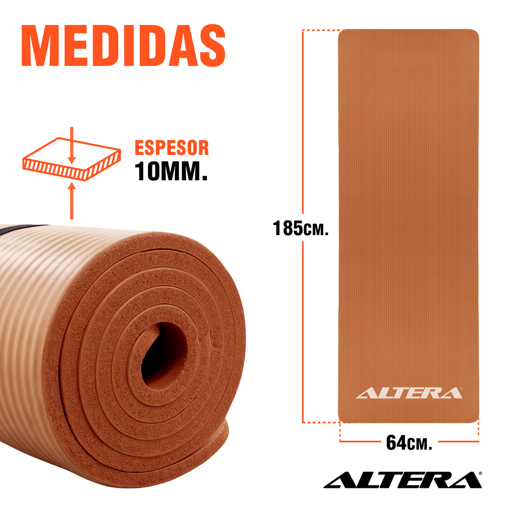 Tapete Ejercicio Altera Yoga Mat 10mm Grueso Pilates