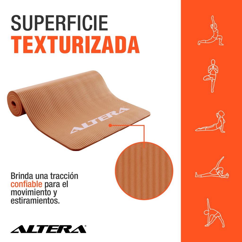 Tapete Ejercicio Altera Yoga Mat 10mm Grueso Pilates