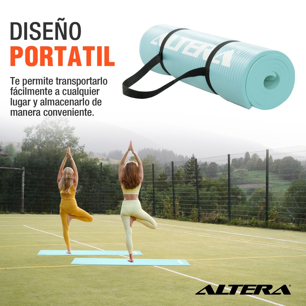 Tapete Ejercicio Altera Yoga Mat 10mm Grueso Pilates