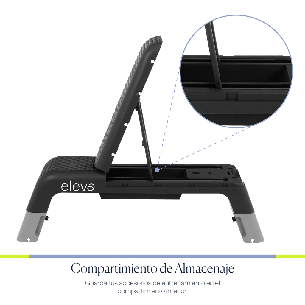 eleva Banco Multiposiciones Fitness Step Aerobicos 3 Niveles