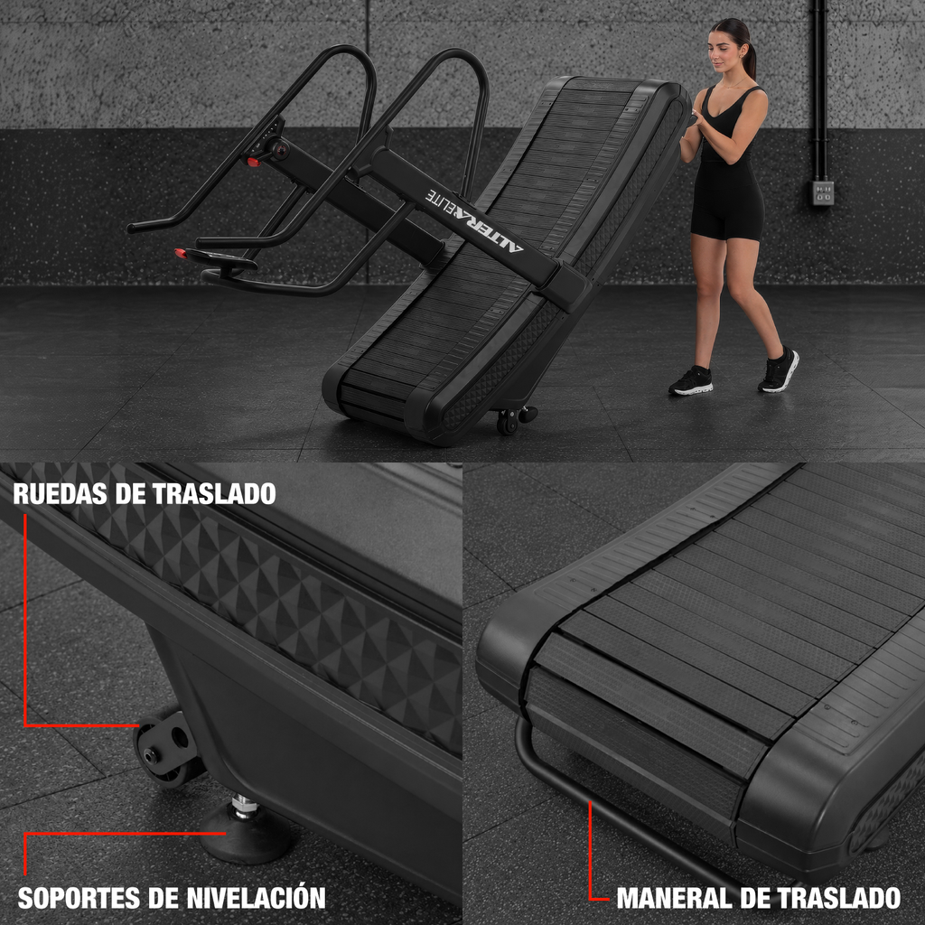 Caminadora Curva Mecanica Profesional Resistencia Gimnasio