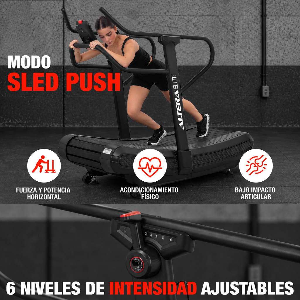Caminadora Curva Mecanica Profesional Resistencia Gimnasio