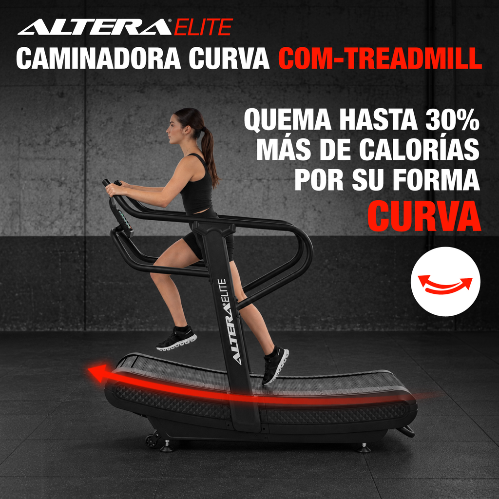 Caminadora Curva Mecanica Profesional Resistencia Gimnasio