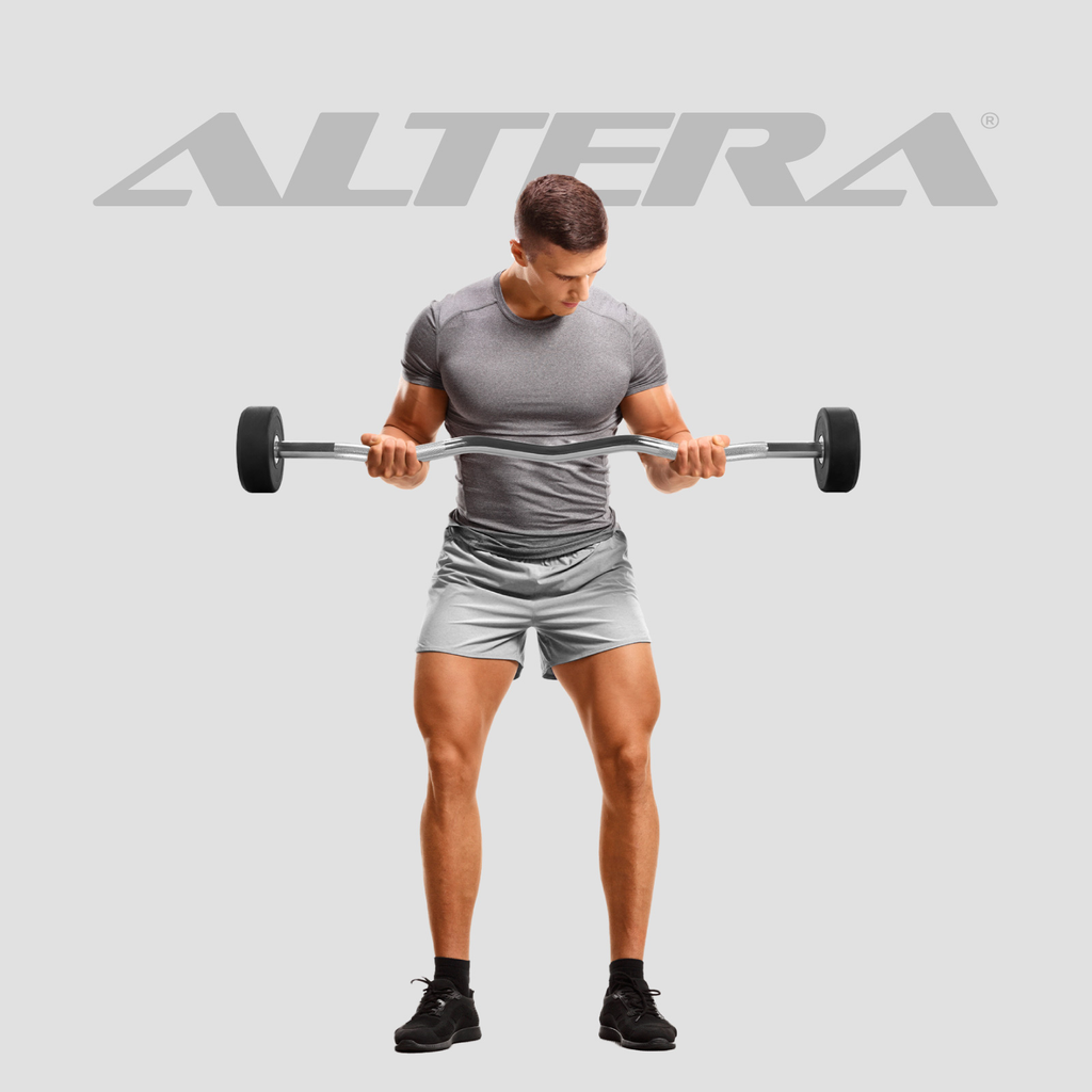 Barra Z Peso Fijo 40 Lb Integrado Acero Gimnasio Crossfit