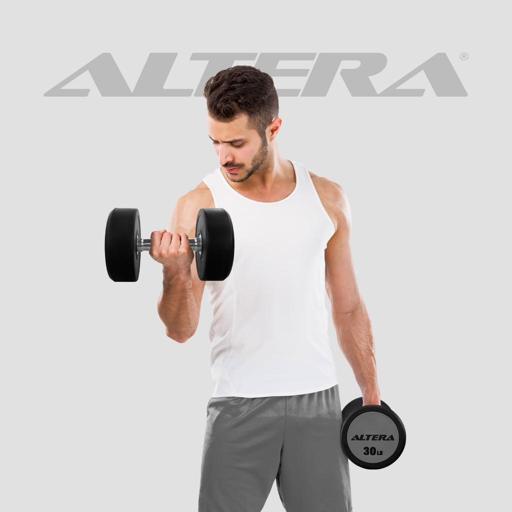 Mancuernas 30 Lbs Altera Pesas Redondas Gimnasio Profesional
