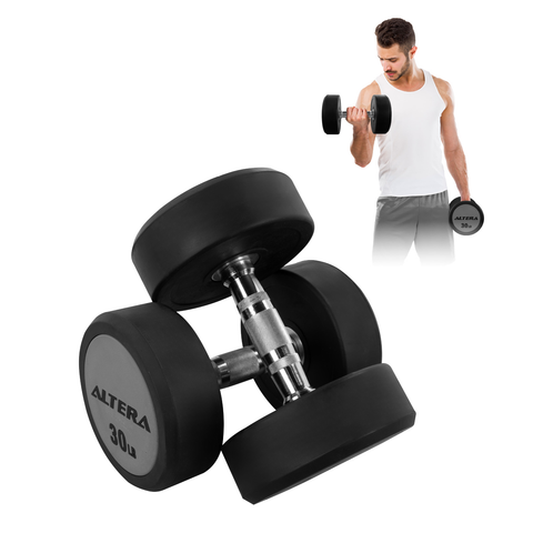 Mancuernas 30 Lbs Altera Pesas Redondas Gimnasio Profesional