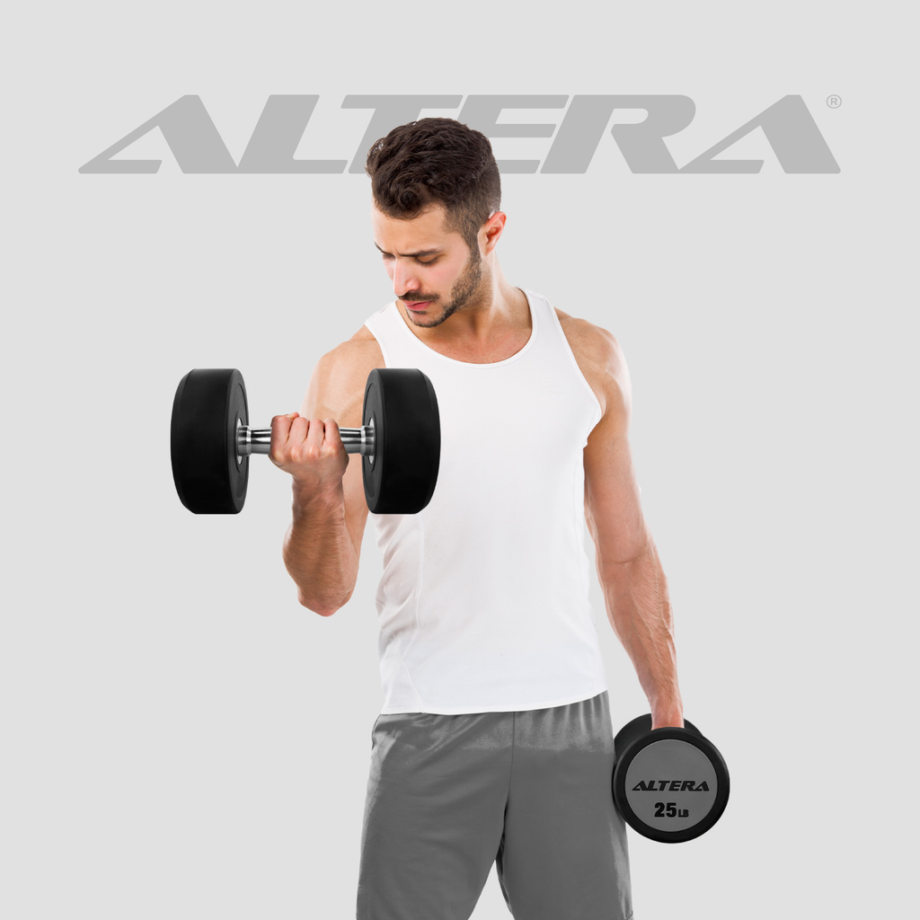 Mancuernas 25 Lbs Altera Pesas Redondas Gimnasio Profesional