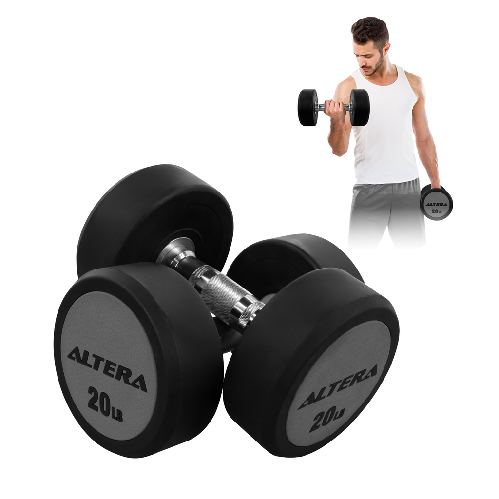 Mancuernas 20 Lbs Altera Pesas Redondas Gimnasio Profesional