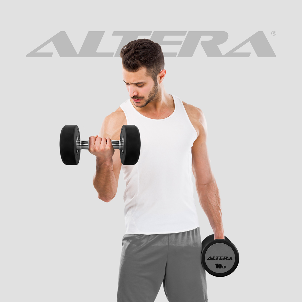 Mancuernas 10 Lbs Altera Pesas Redondas Gimnasio Profesional