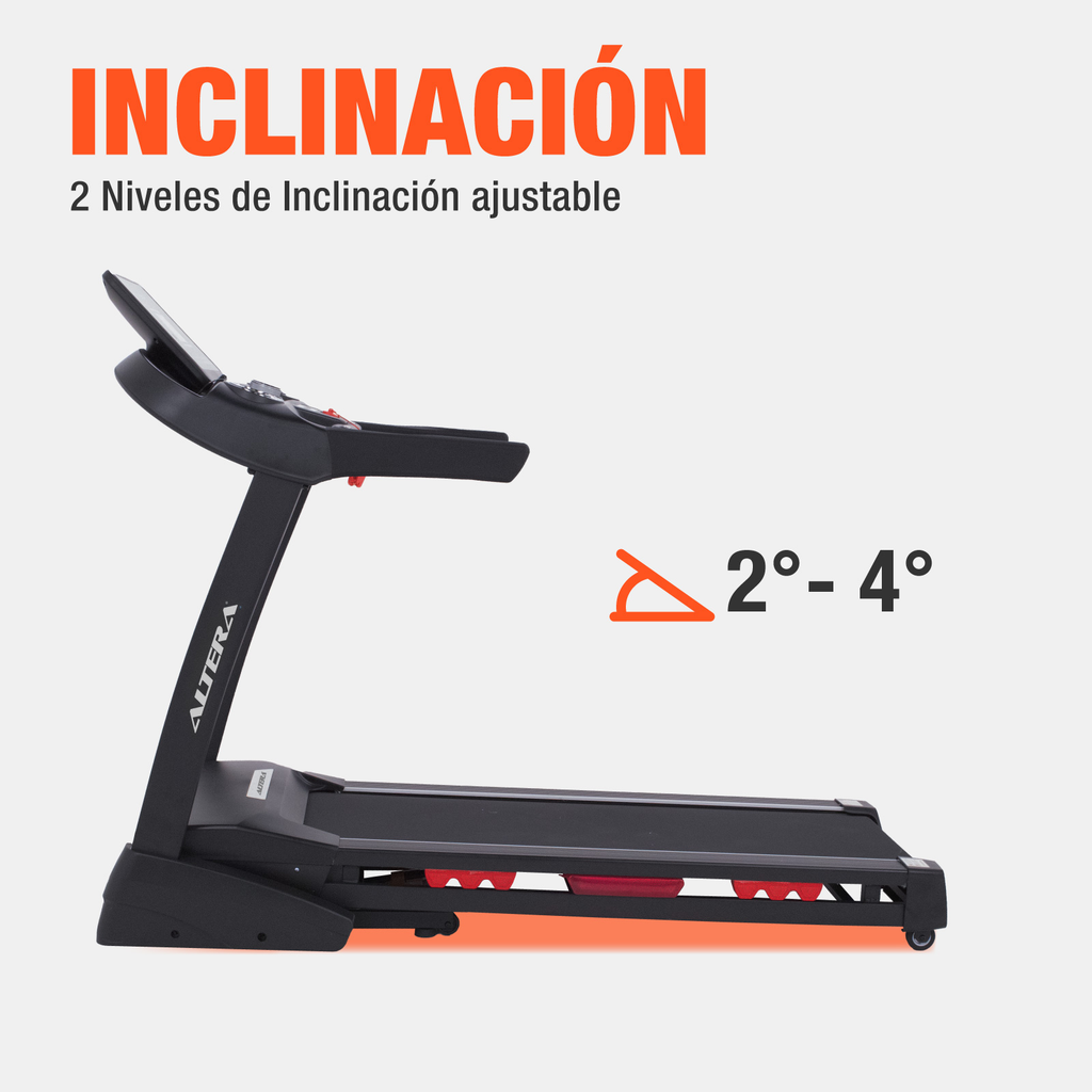 Caminadora Electrica Altera 3.5hp Plegable 12 Programas 20km