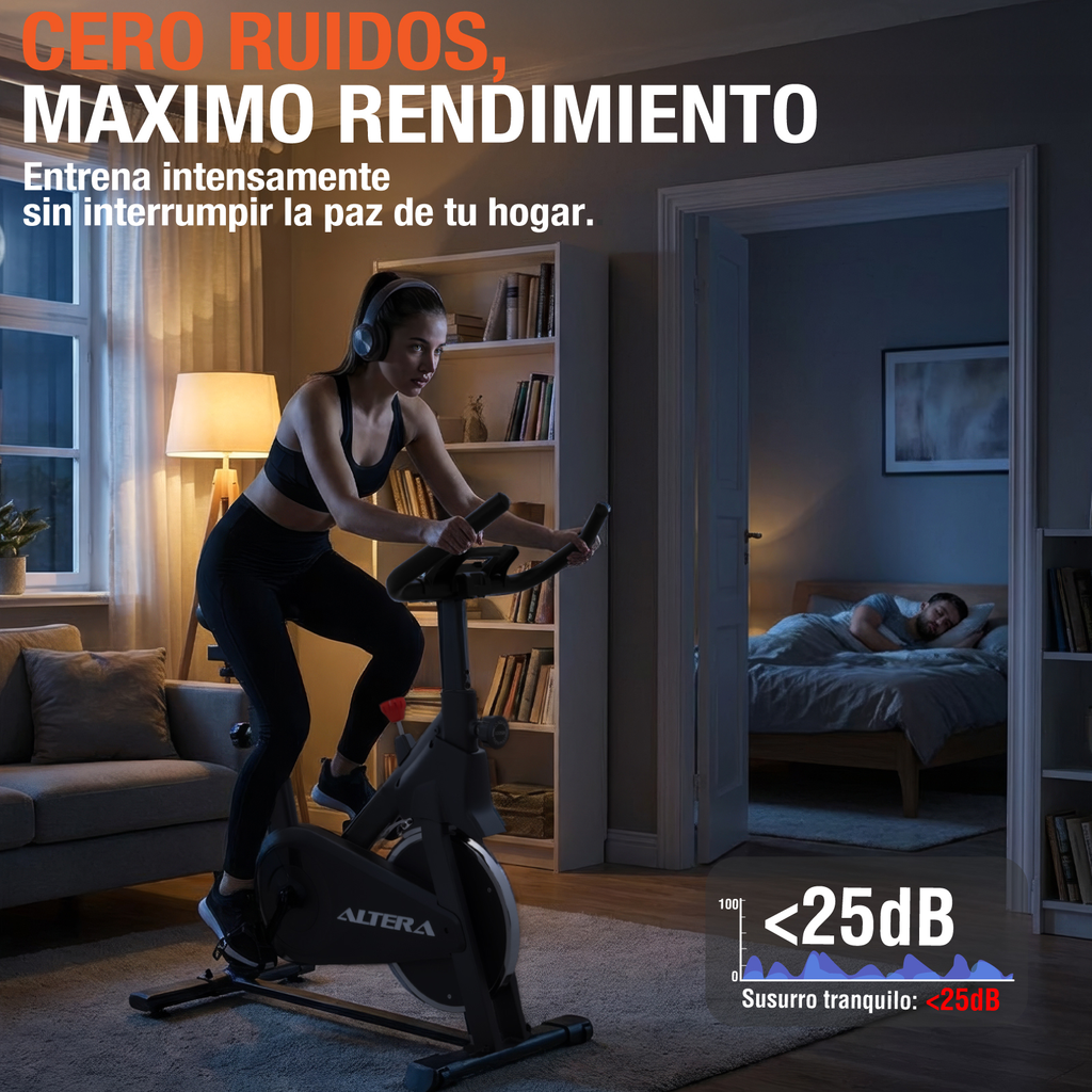 Bicicleta Para Ejercicio Spinning Estatica Altera Ergonomica