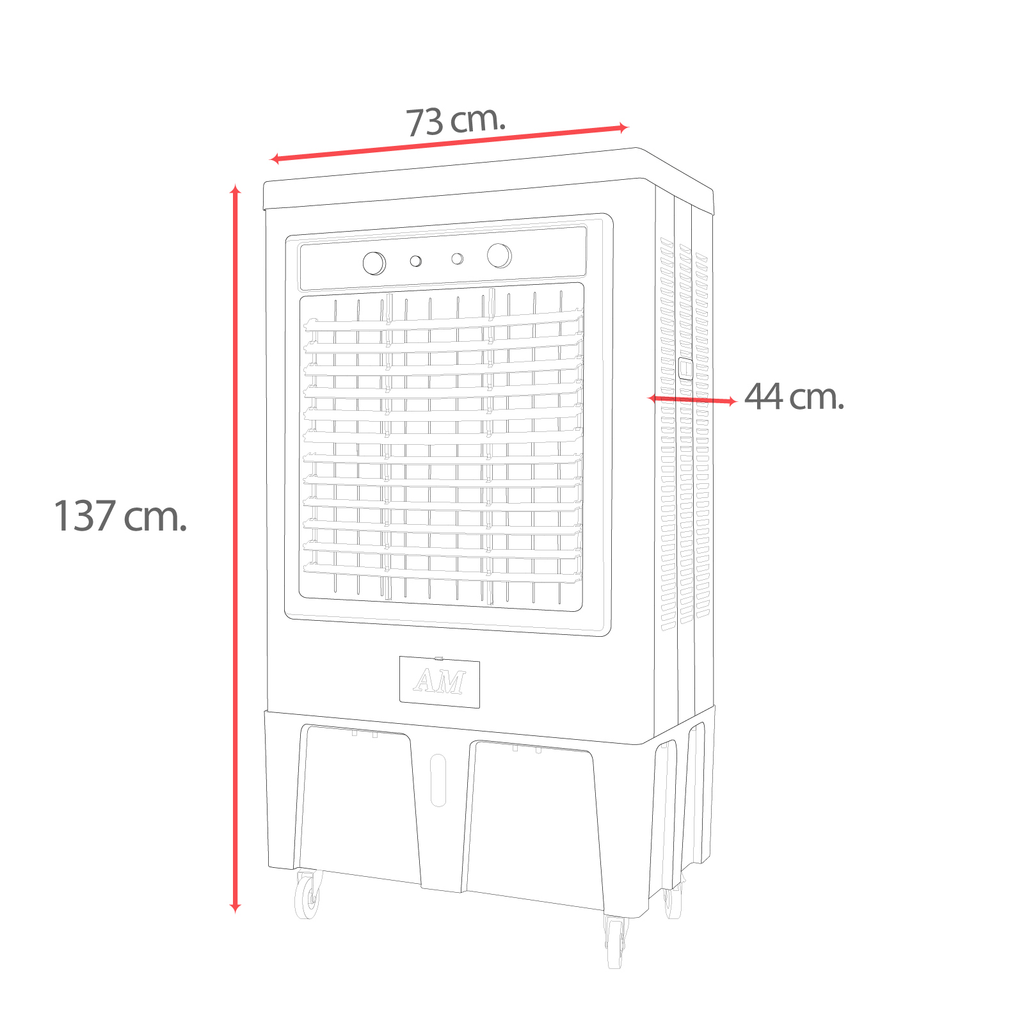 Enfriador De Aire Evaporativo Stuka Air Cooler 3 Velocidades