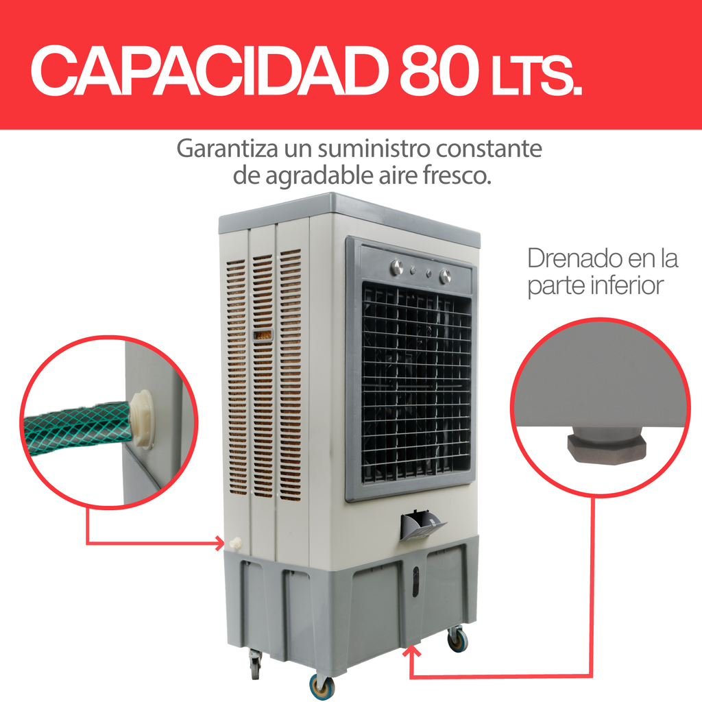 Enfriador De Aire Evaporativo Stuka Air Cooler 3 Velocidades