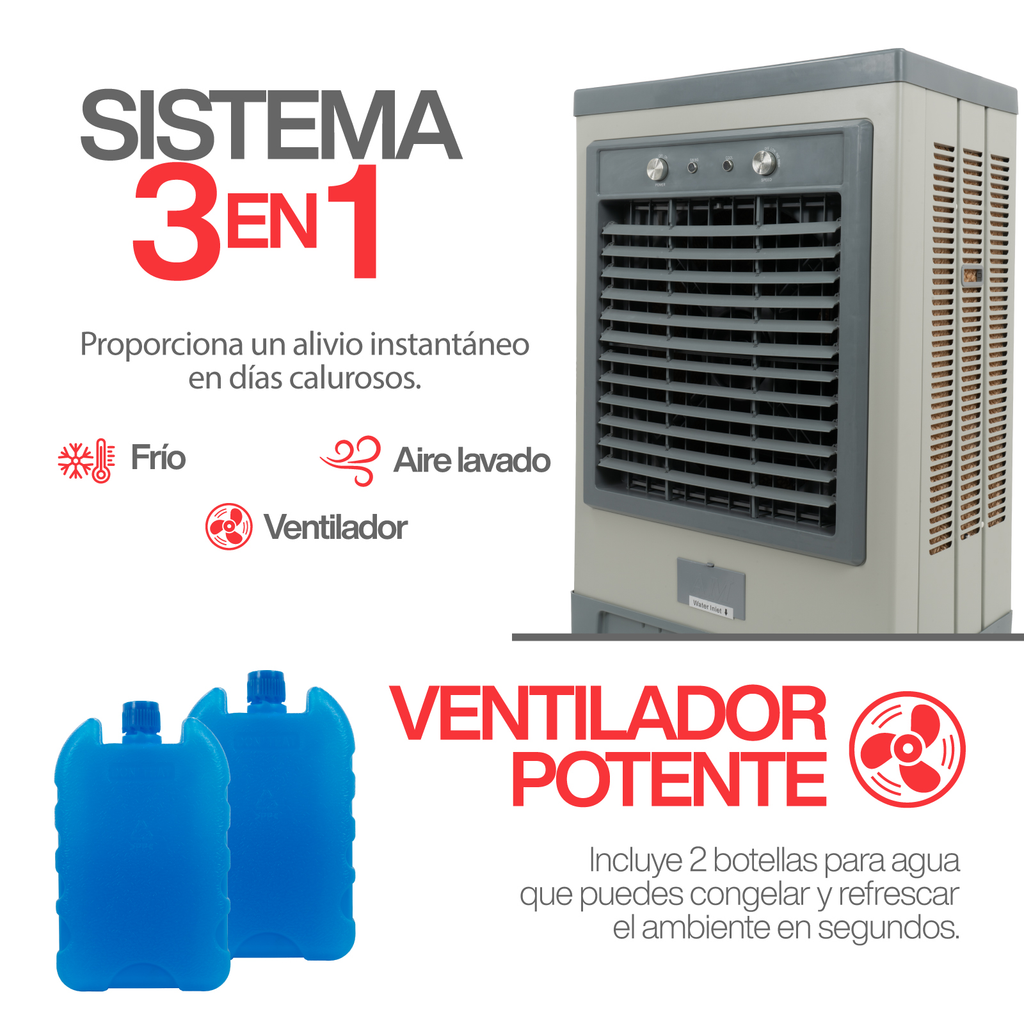 Enfriador De Aire Evaporativo Stuka Air Cooler 3 Velocidades