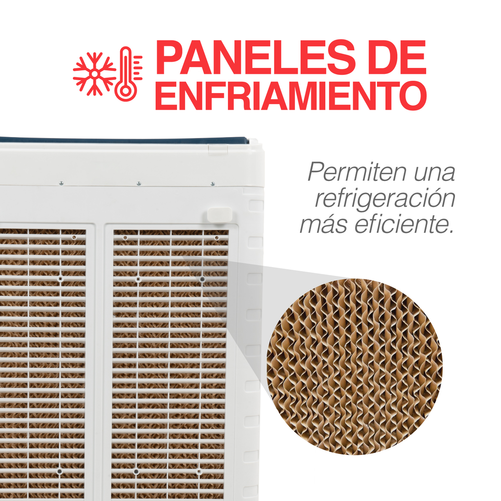 Enfriador De Aire Portátil Evaporativo De 3 Velocidades 52l