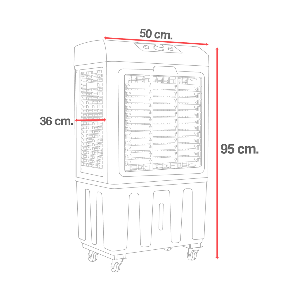 Enfriador De Aire Evaporativo Cooler Portátil 3 Velocidades