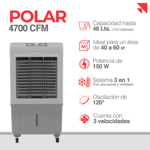 Enfriador De Aire Evaporativo Cooler Portátil 3 Velocidades