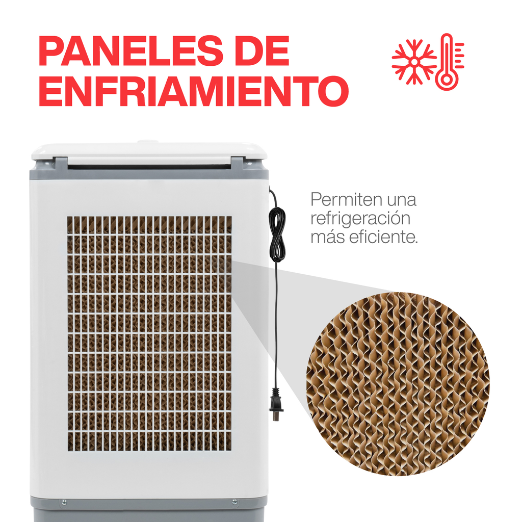 Enfriador De Aire Portátil Stuka Ventilador Cooler 3 Vel 15l