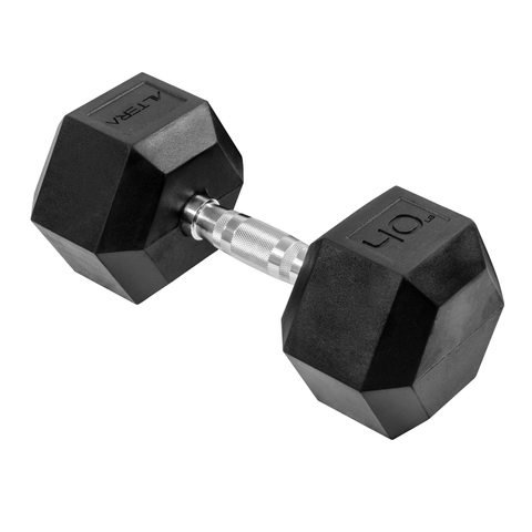 Mancuerna Hexagonal Acero 40 Lbs Forro De Neopreno Deporte