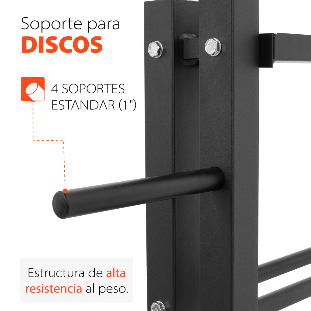 Rack De Mancuernas Altera Multifuncional Pesa Rusa Discos