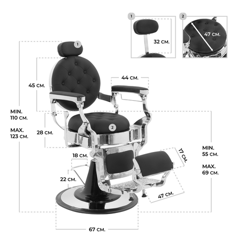 Sillon Estetica Vintage Peluqueria Antiguo Onof Reclinable
