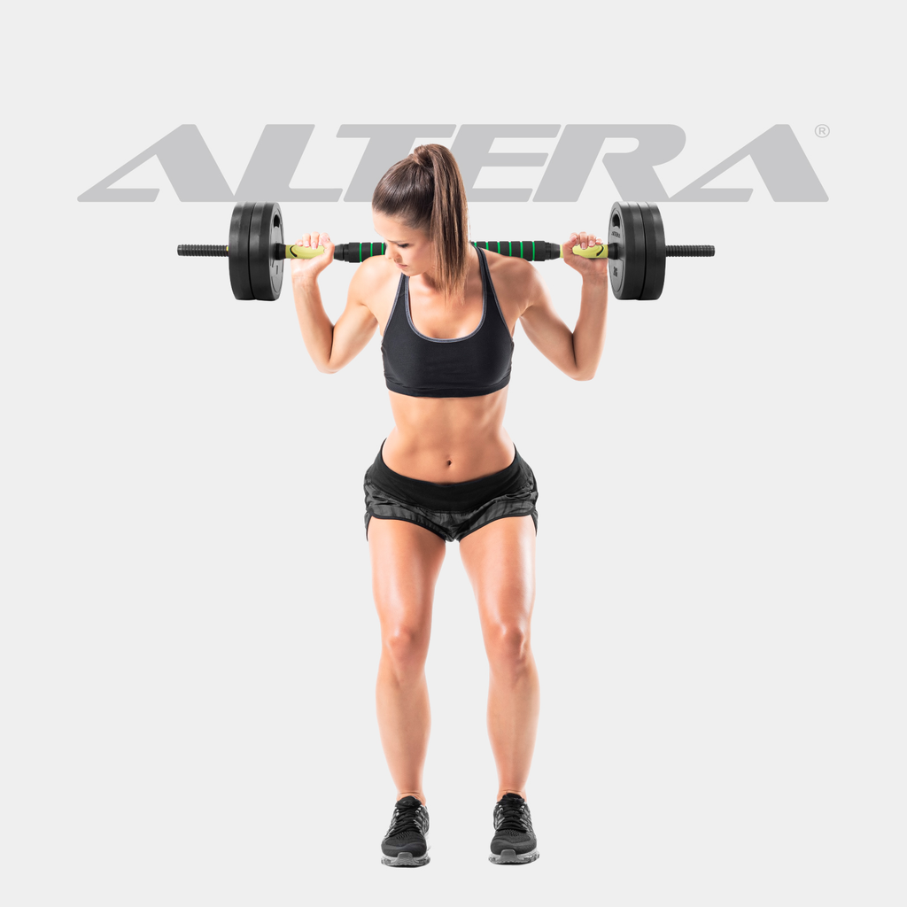 Mancuernas Ajustables 30 Kg Pesas Kit Altera Ejercicio Gym