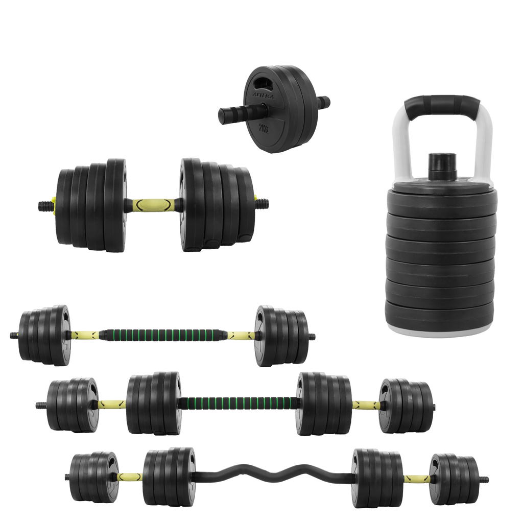 Mancuernas Ajustables 30 Kg Pesas Kit Altera Ejercicio Gym