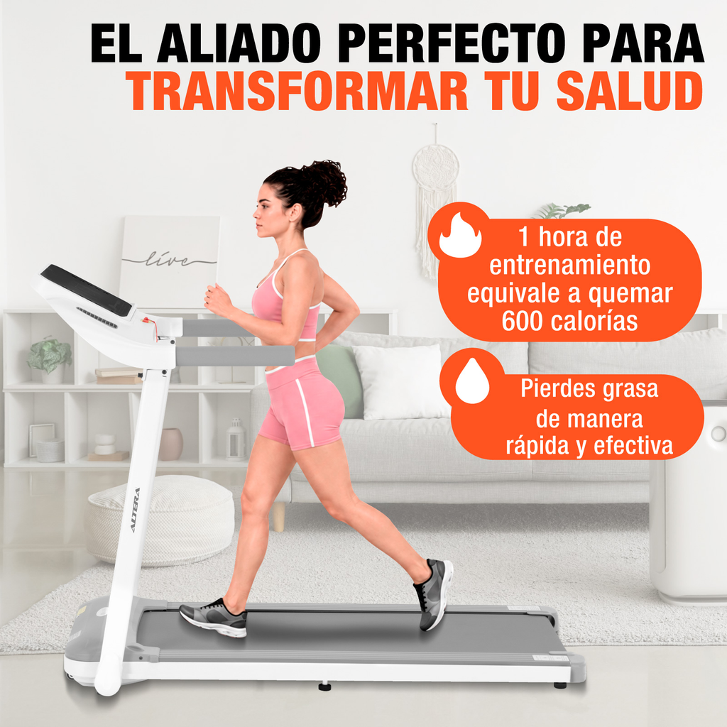 Caminadora Eléctrica 3 Hp Bluetooth Fitness 14 Km/h Altera