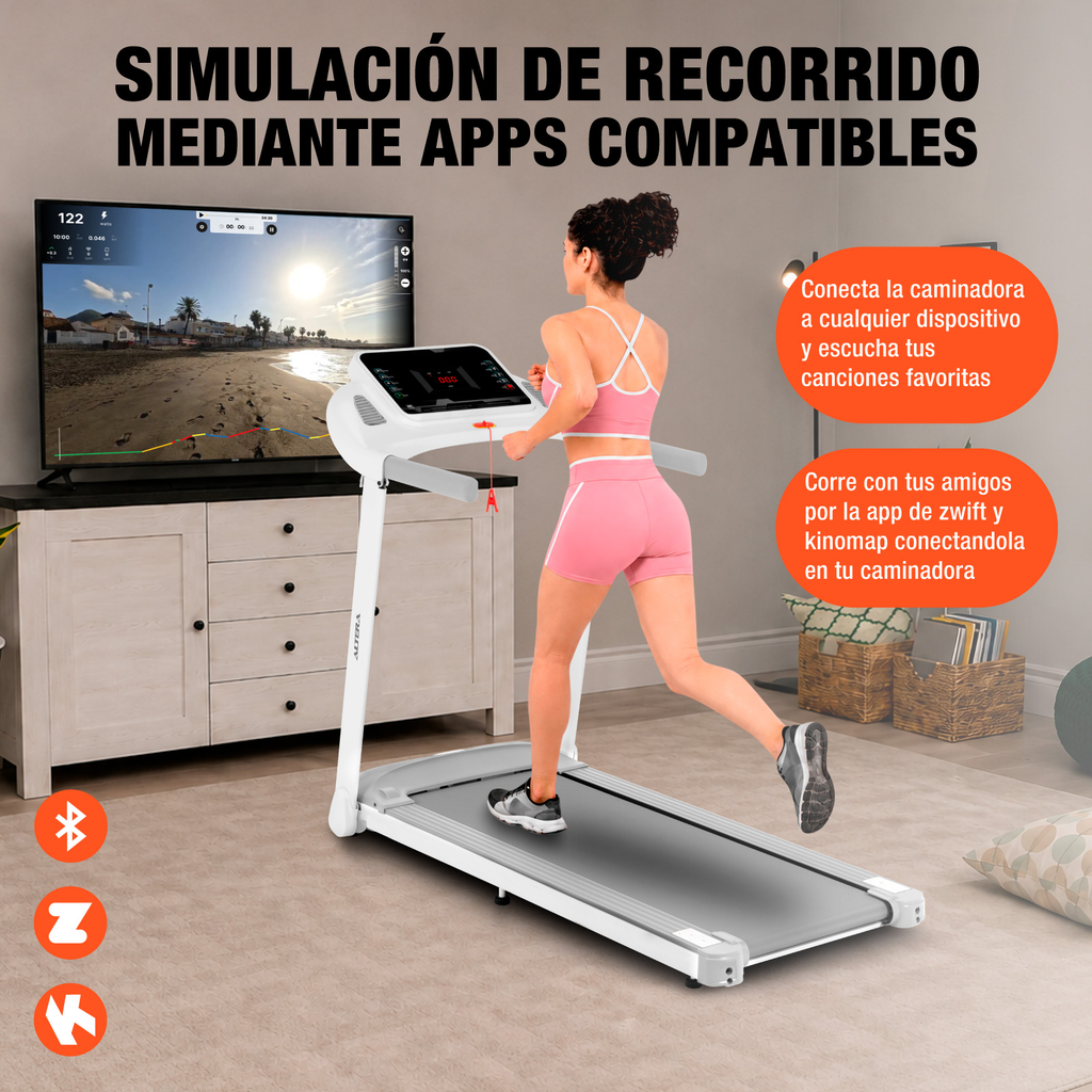 Caminadora Eléctrica 3 Hp Bluetooth Fitness 14 Km/h Altera