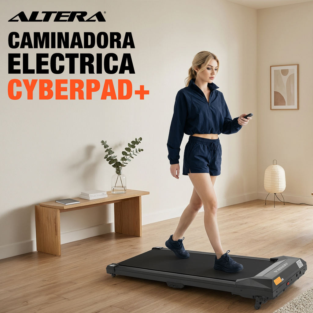 Caminadora Eléctrica Inclinacion Gym 2.75hp Led 110kg Altera