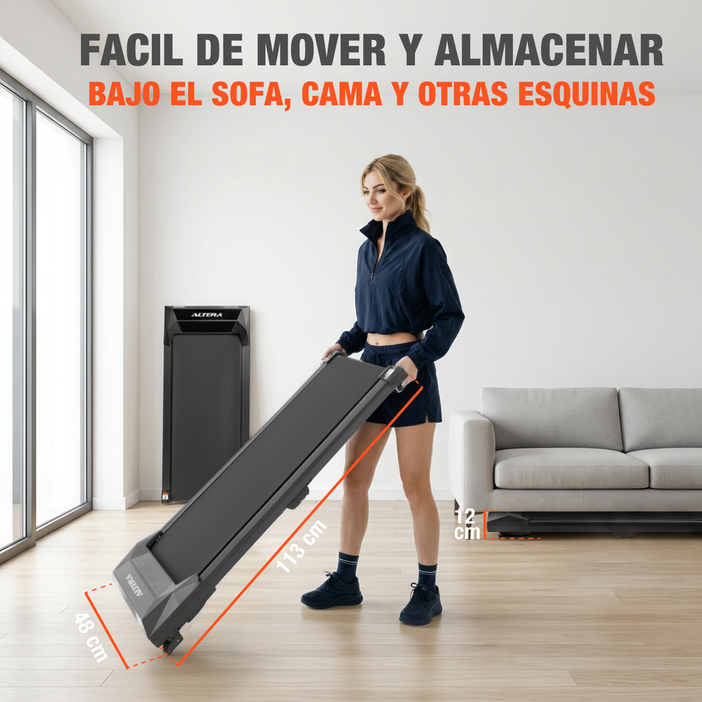 Caminadora Eléctrica Inclinacion Gym 2.75hp Led 110kg Altera