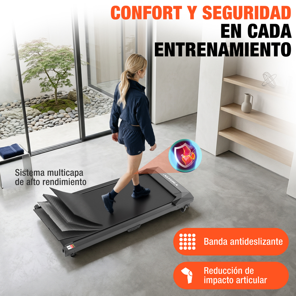 Caminadora Eléctrica Inclinacion Gym 2.75hp Led 110kg Altera