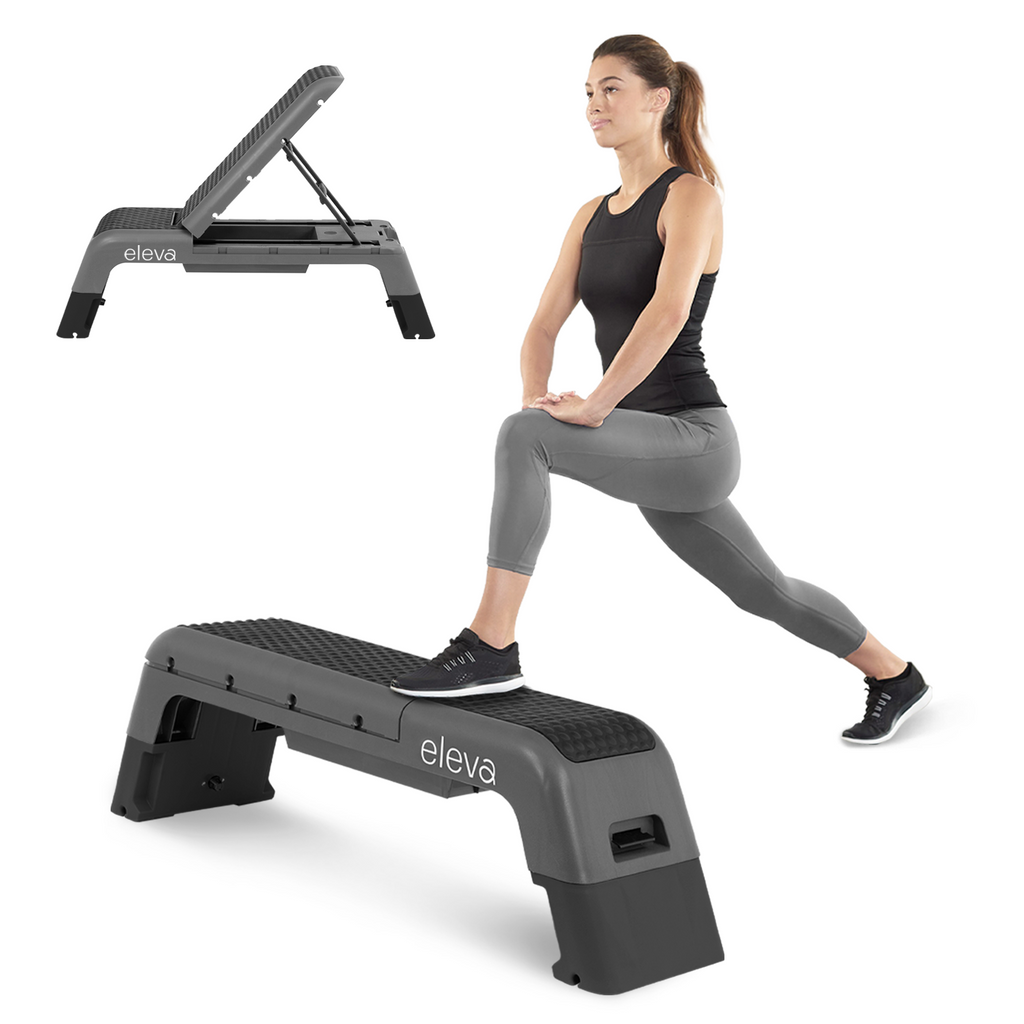 eleva Banco Multiposiciones Fitness Step Aerobicos 3 Niveles