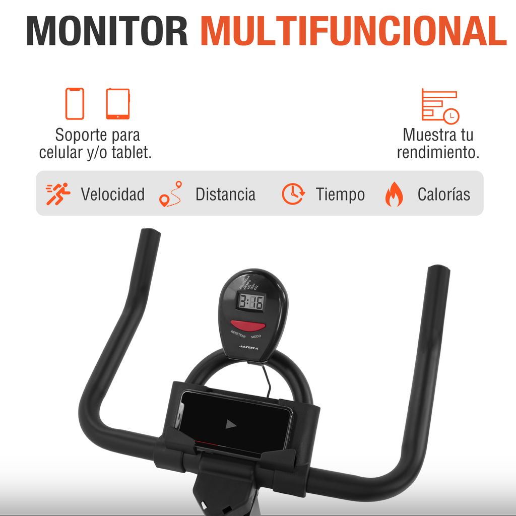 Bicicleta Fija Altera Para Spinning Ejercicio Cardio Fitness
