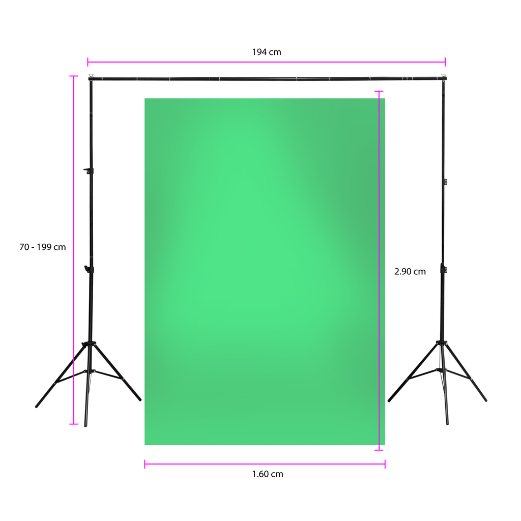 Set Fotografico Estudio Portatil Sombrilla Pantalla Verde