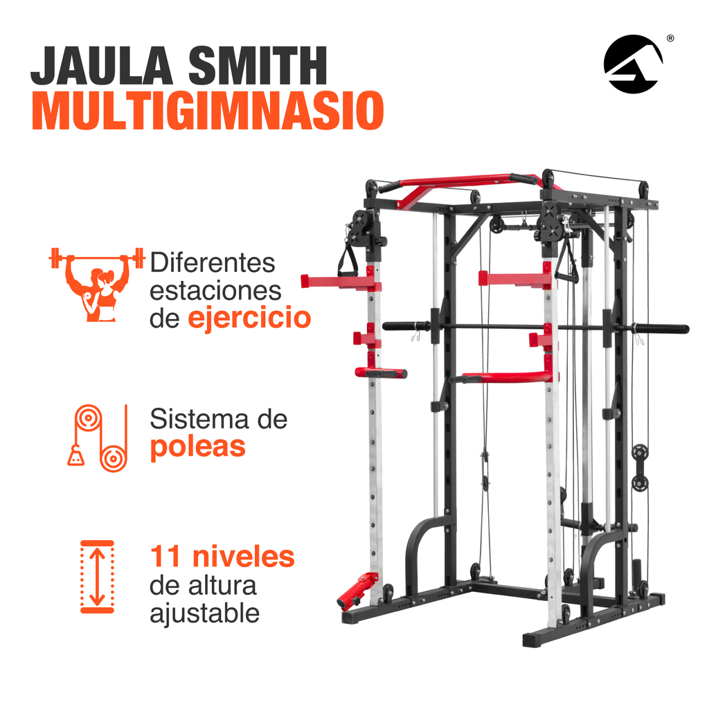 Jaula Smith Multiestacion De Ejercicio Fitness Funcional