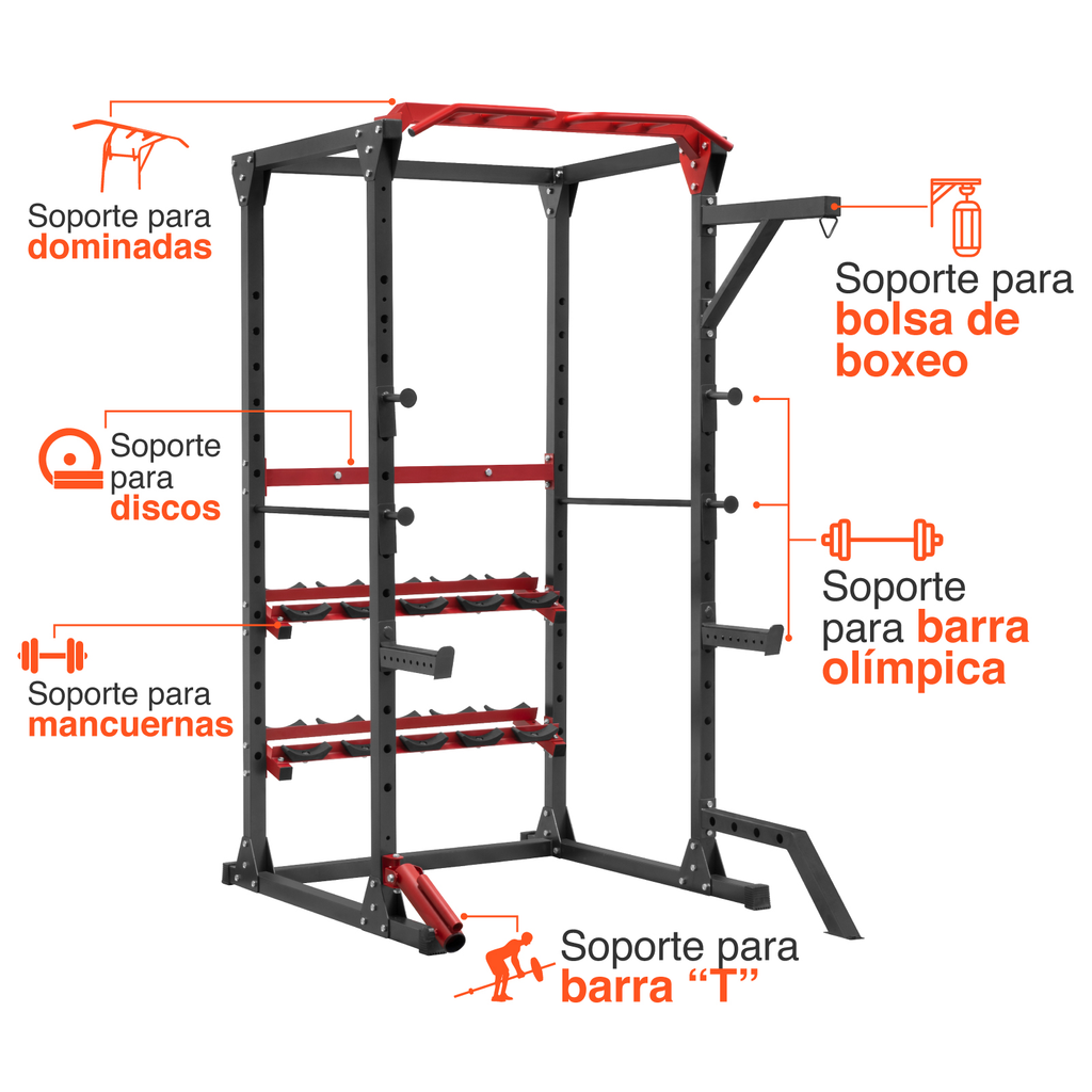 Gym Multifuncional Jaula Altera Gimnasio Pesas Brazo Pierna