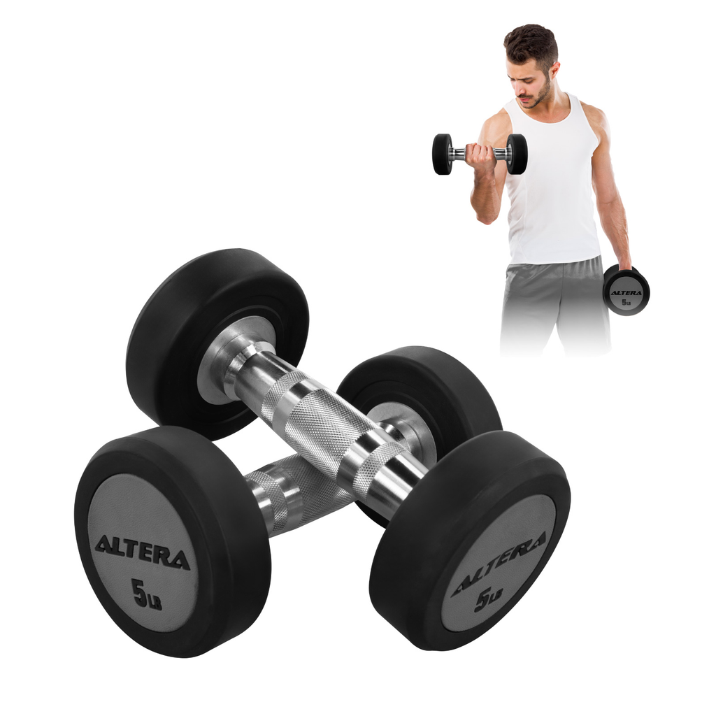 Mancuernas 5 Lbs Altera Pesas Redondas Gimnasio Profesional