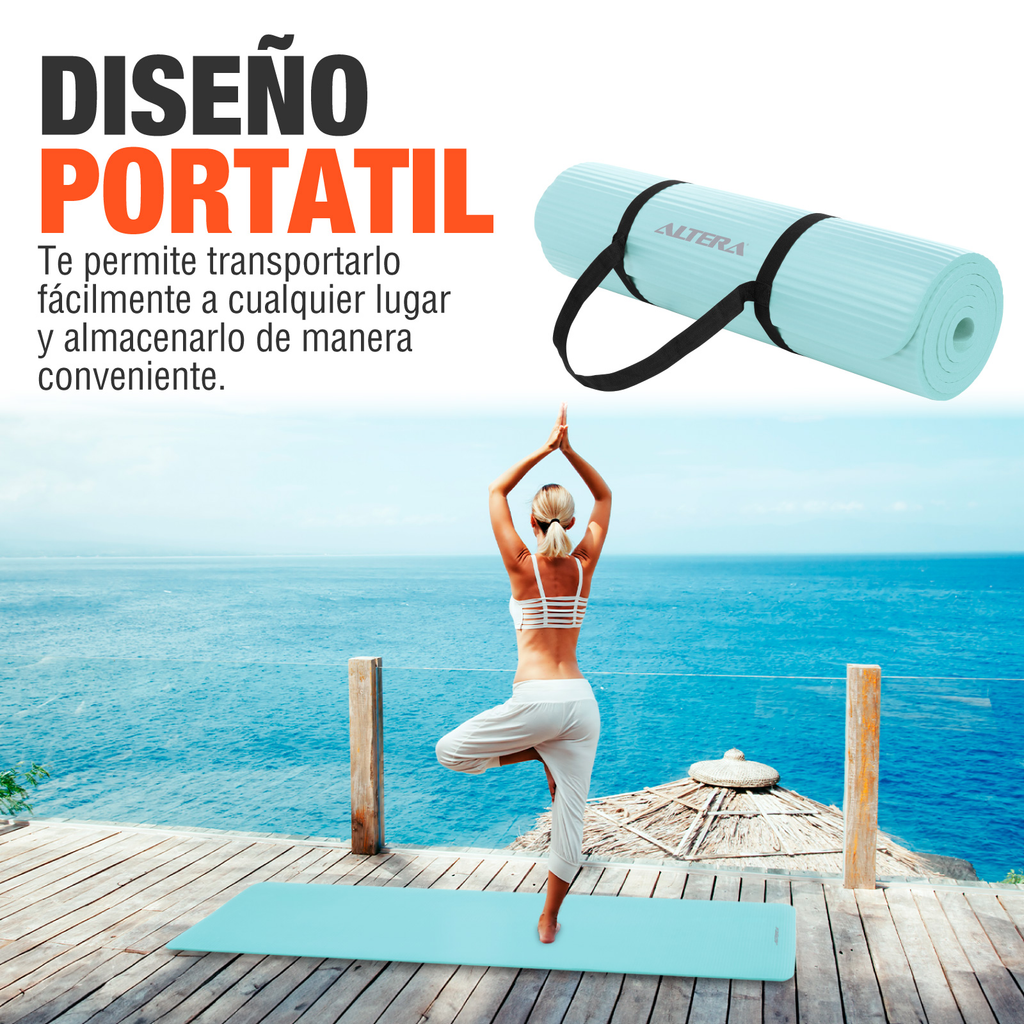 Tapete De Yoga Mat Antiderrapante Altera Fitness Pilates Gym