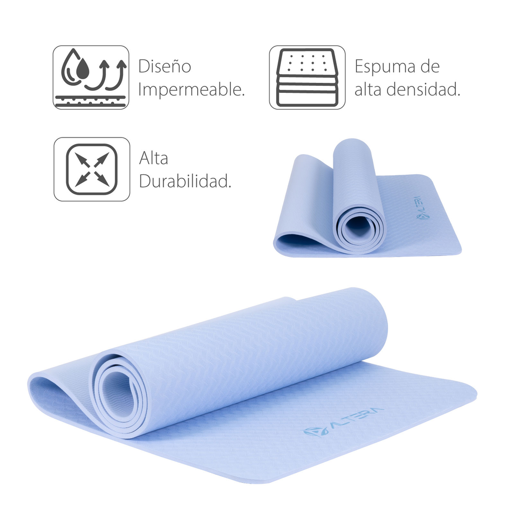 Tapete De Yoga Altera Tpe Alta Densidad Pilates Relajacion