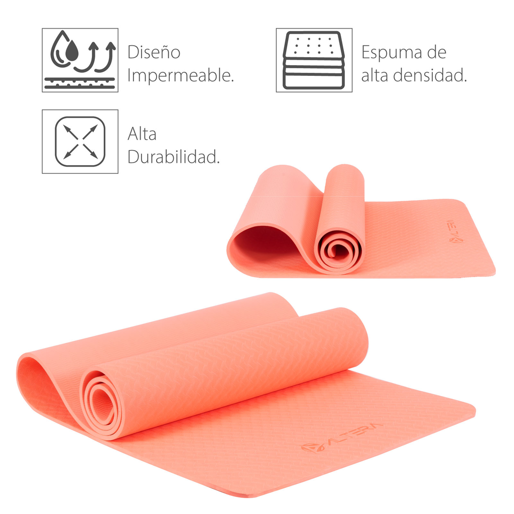 Tapete De Yoga Altera Tpe Alta Densidad Pilates Relajacion