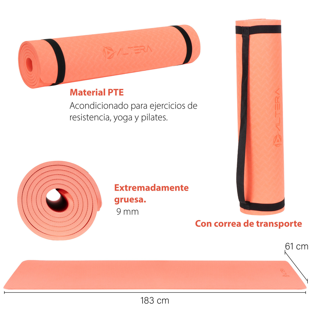 Tapete De Yoga Altera Tpe Alta Densidad Pilates Relajacion